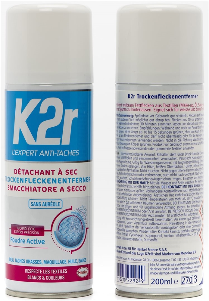 K2r detachant à sec spray 200ml