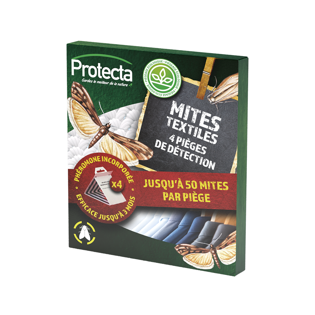 PROTECTA PIÈGES MITES TEXTILES 4PCES