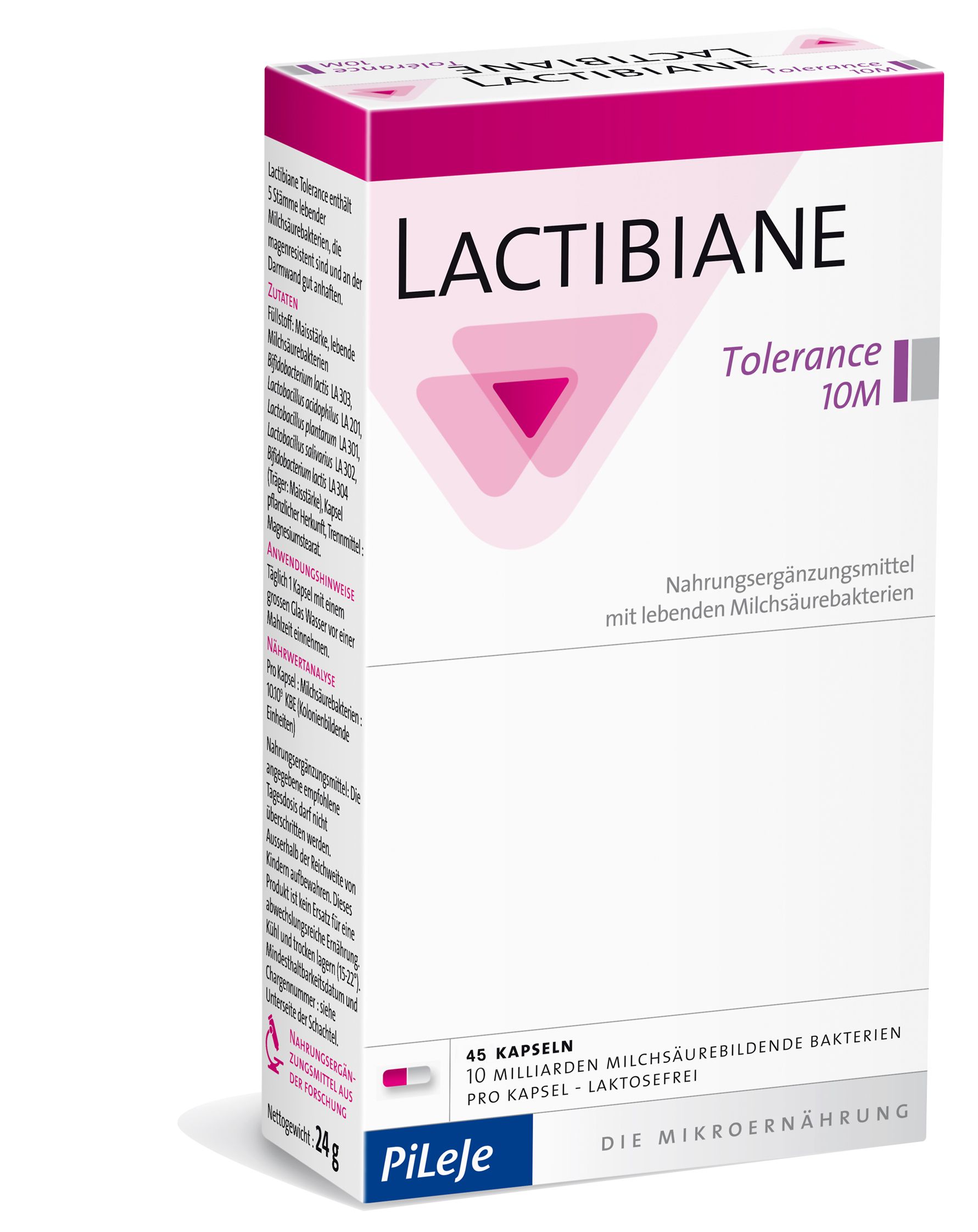 Lactibiane tolérance 10m caps 45pce