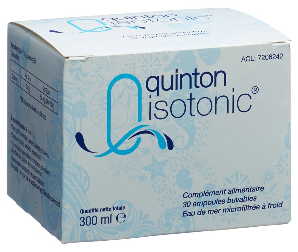QUINTON ISOTONIC 9G/L AMP BUV 30X 10ML