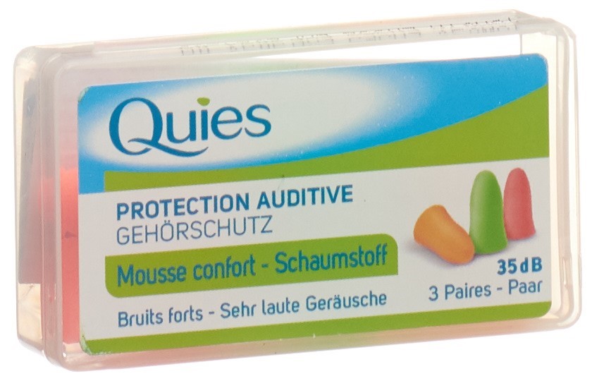 QUIES TAMPONS PROTECT BRUIT MOUSSE 6 PCE