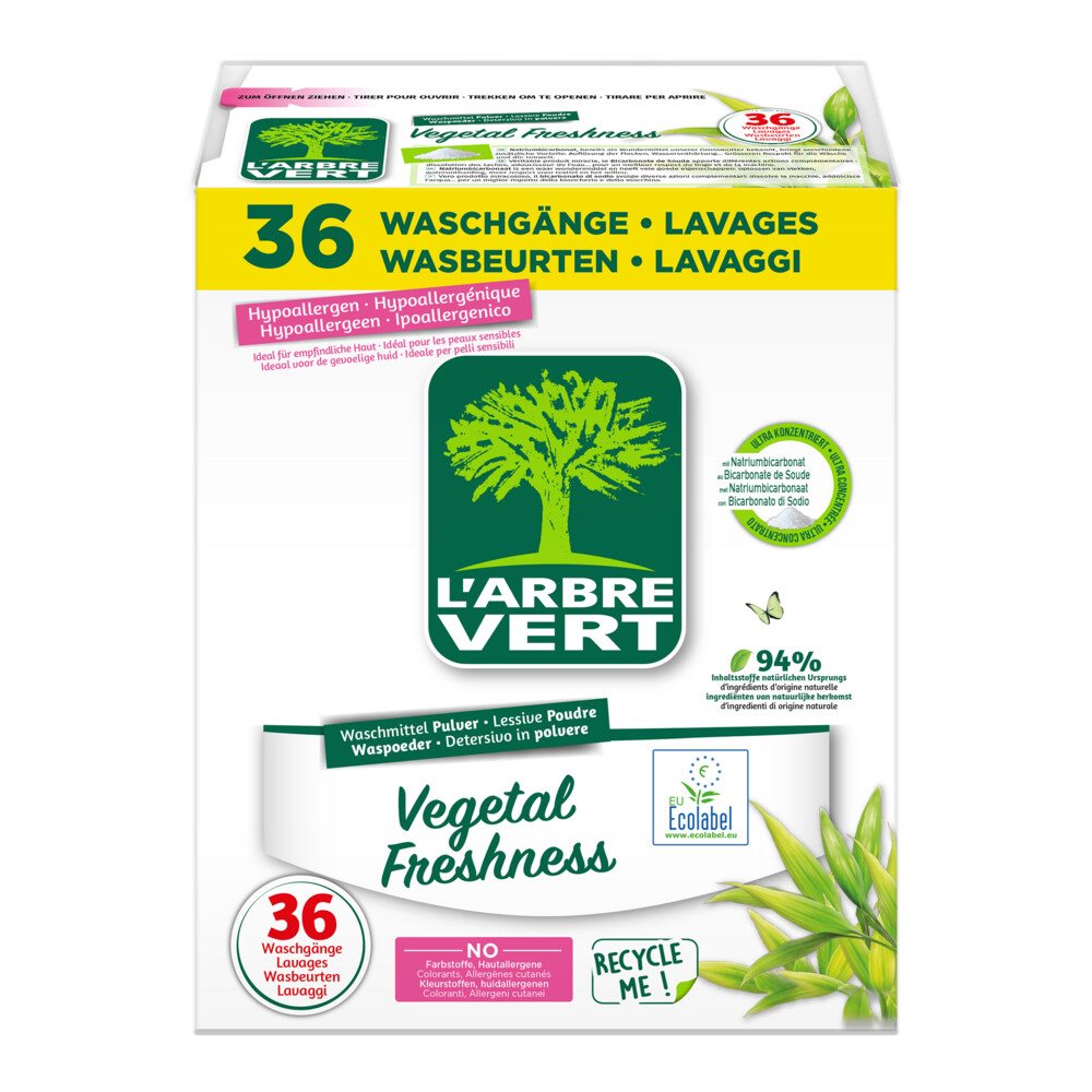 L'ARBRE VERT LESSIVE POUDRE 1.8KG
