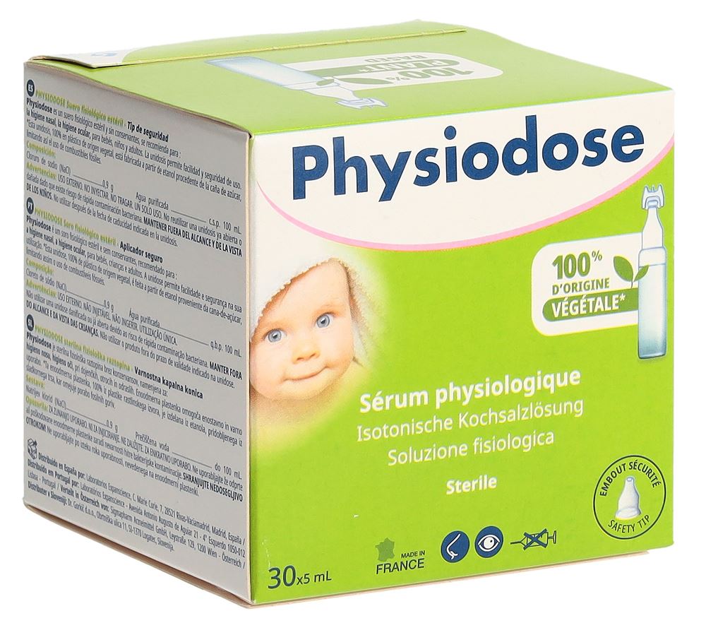 Physiodose sérum physiologique 18x 5 ml