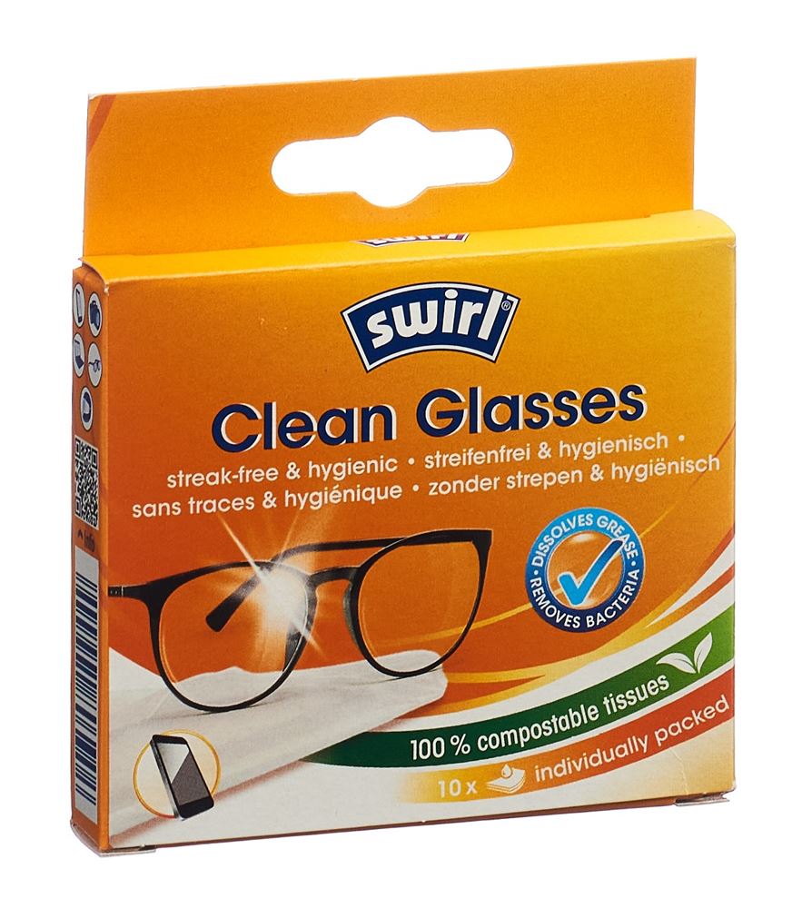 SWIRL LINGETTES LUNETTES 10 PCES
