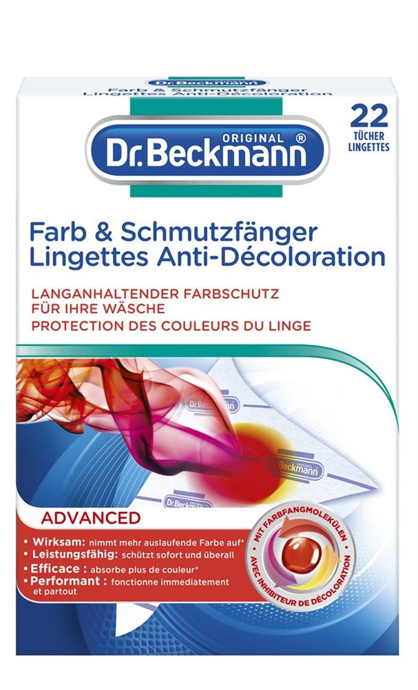 DR.BECKMANN LINGETTES ANTI-DÉCO 22PCES