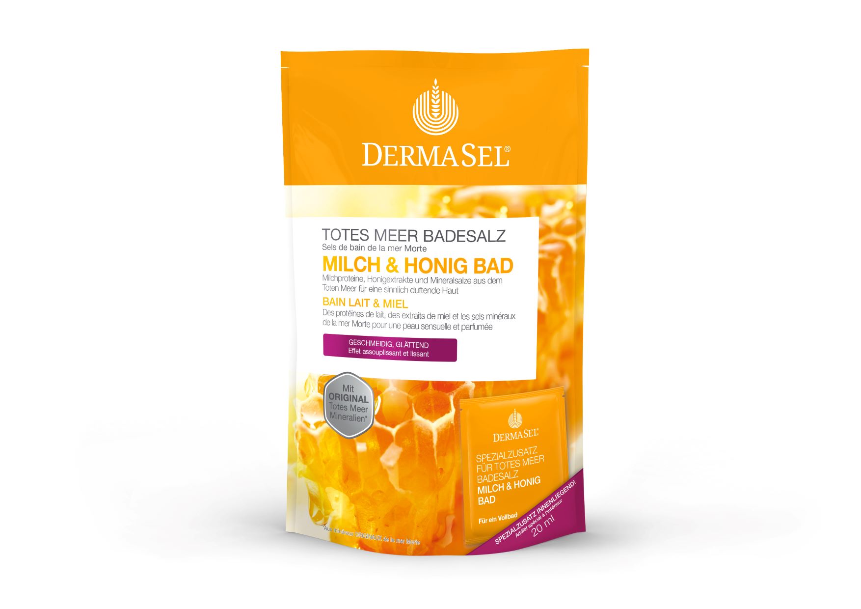 DERMASEL BAIN LAIT & MIEL 400G+20ML