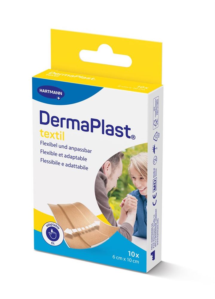 Dermaplast Textil 10 Stück 6x10 cm