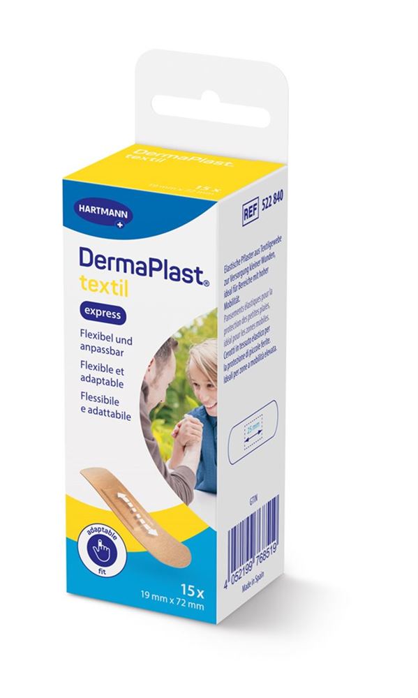 DERMAPLAST TEXTIL EXPRESS 15 STRIPS
