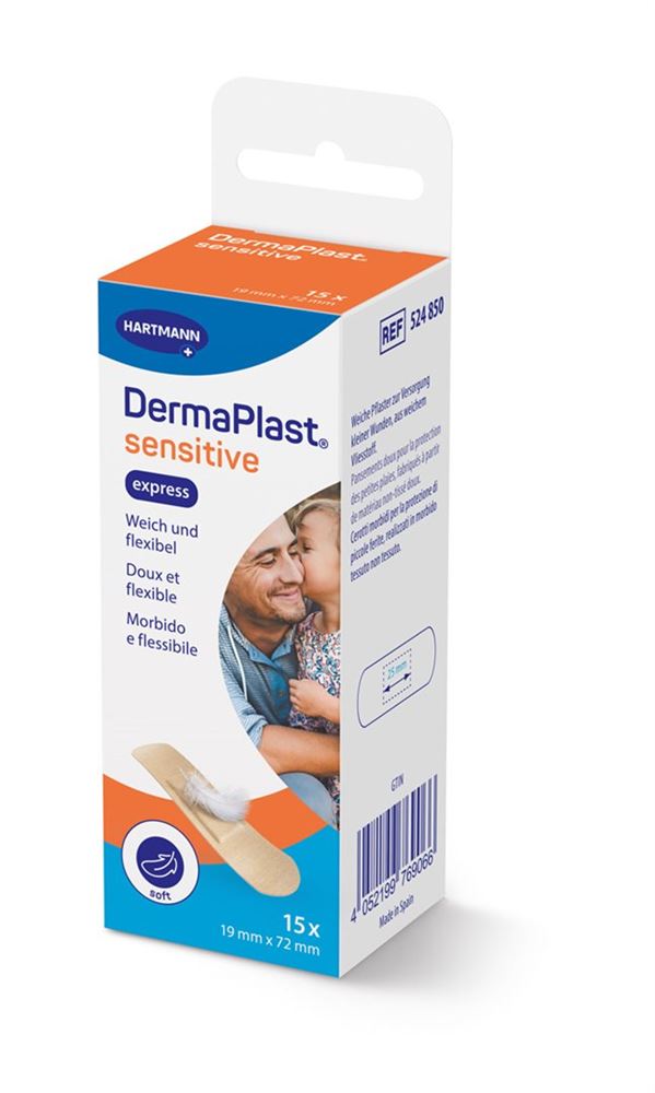 DERMAPLAST SENSITIVE EXPRESS 15 STRIPS