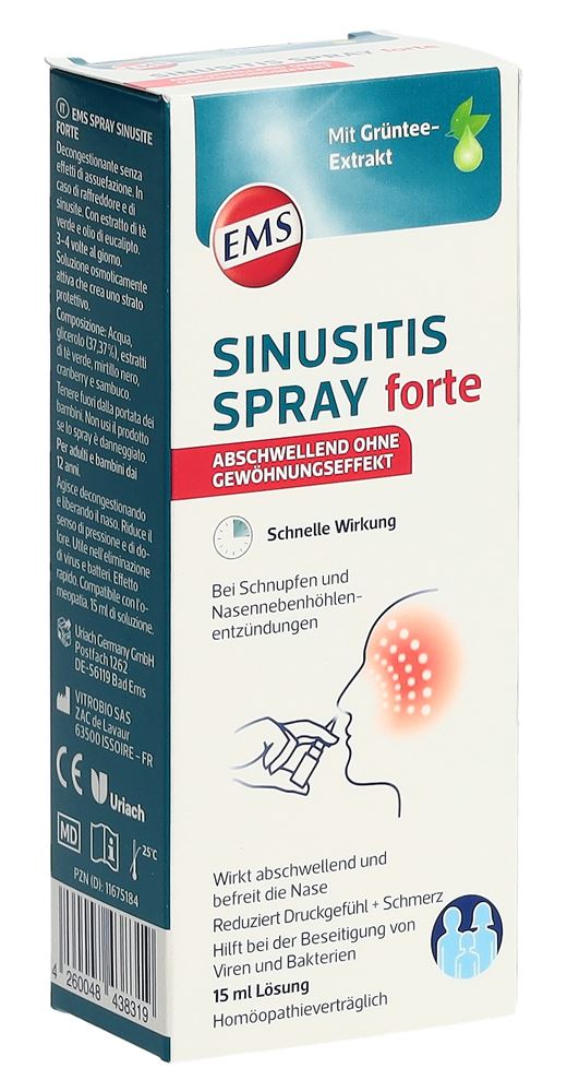 EMS Nasenspray forte gegen Sinusitis 15 ml