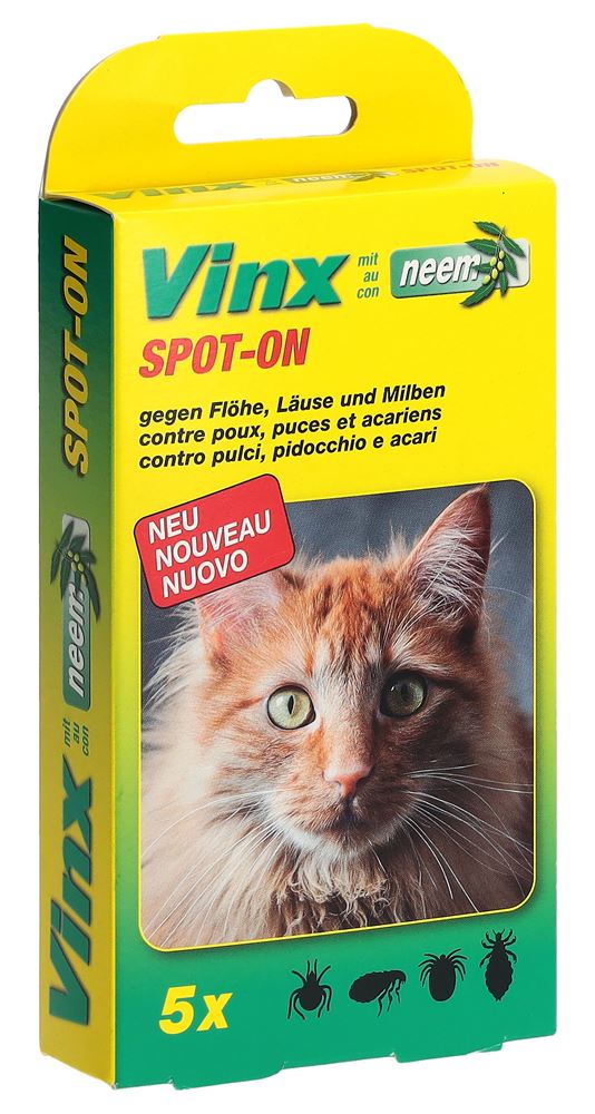 VINX BIO SPOT ON CHAT 5X 1ML