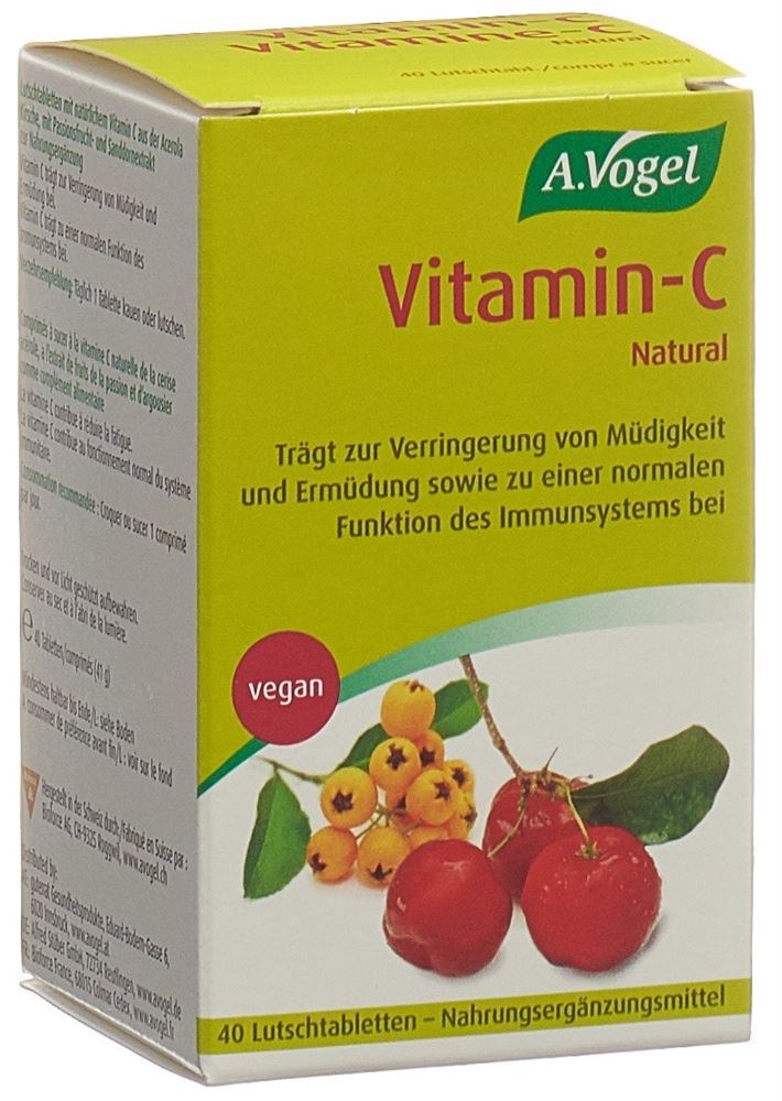 A.VOGEL VITAMINE-C 40 COMPRIMÉS À SUCER