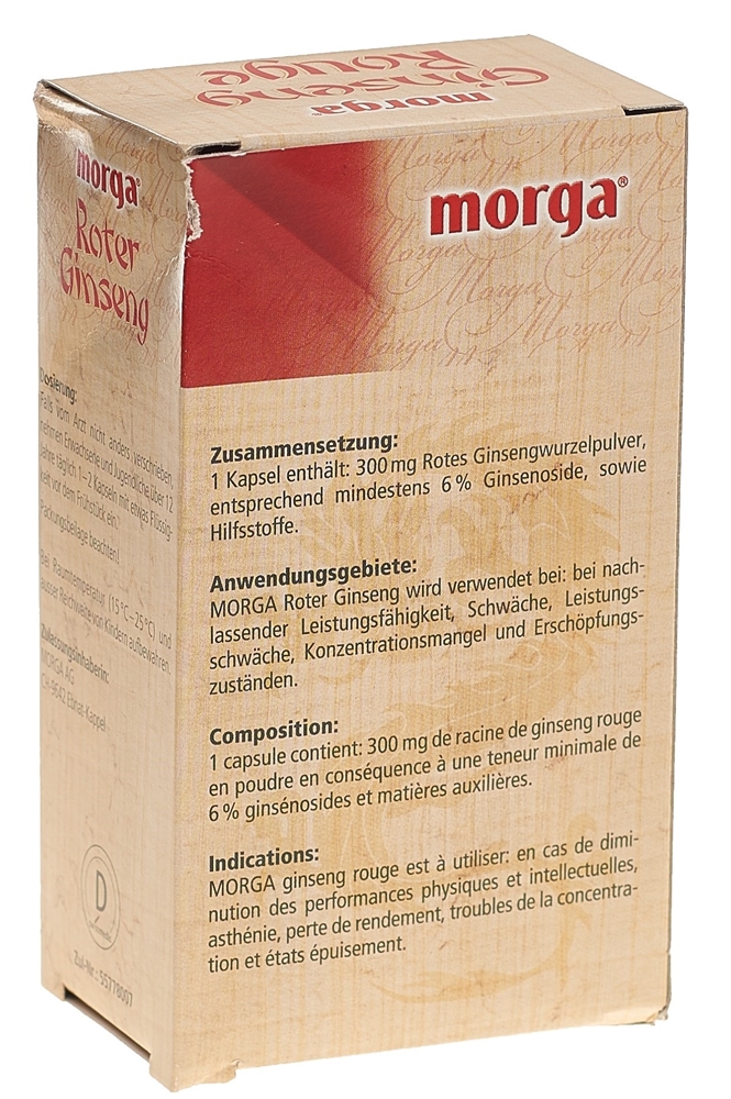 Morga roter ginseng 100 capsules