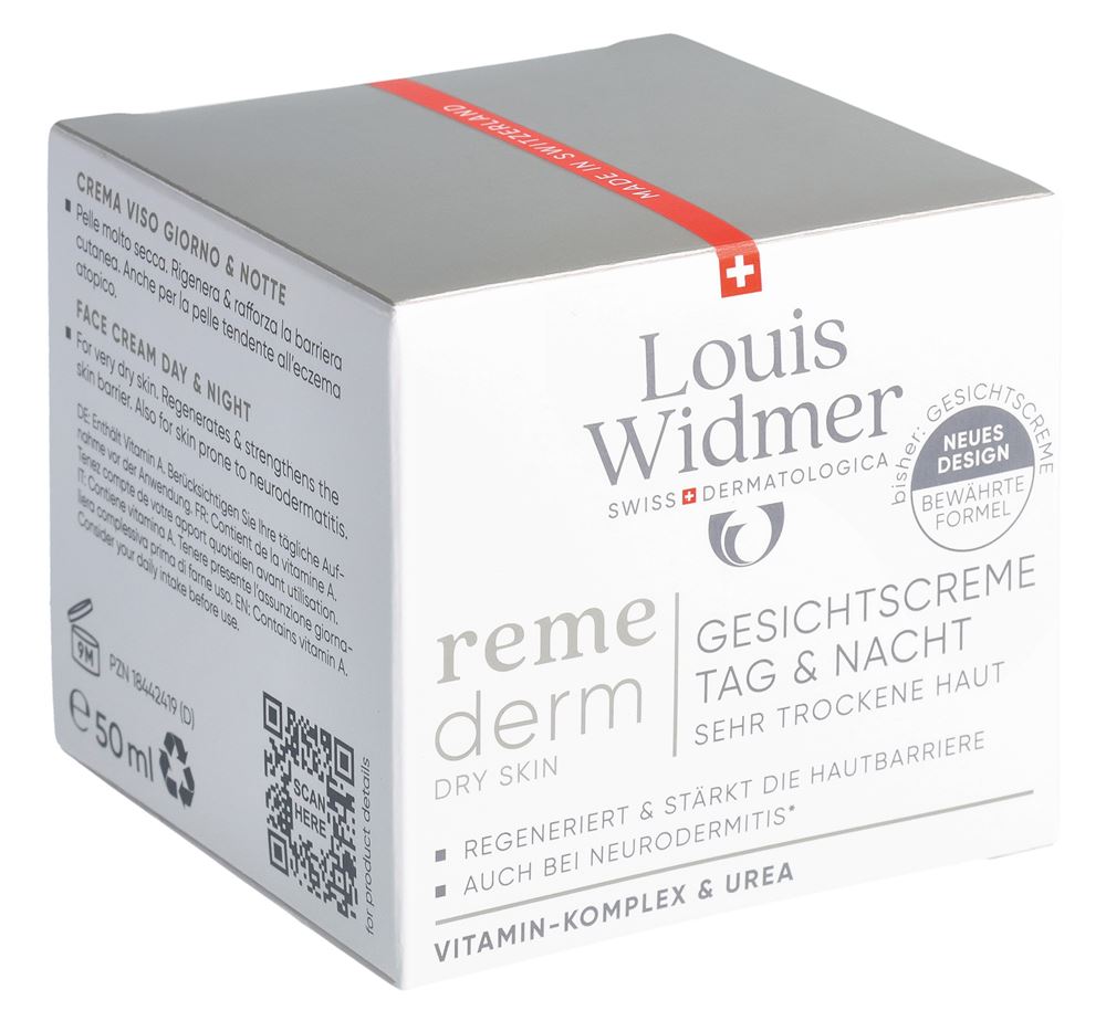 LOUIS WIDMER REMEDERM CRÈME VISAGE P