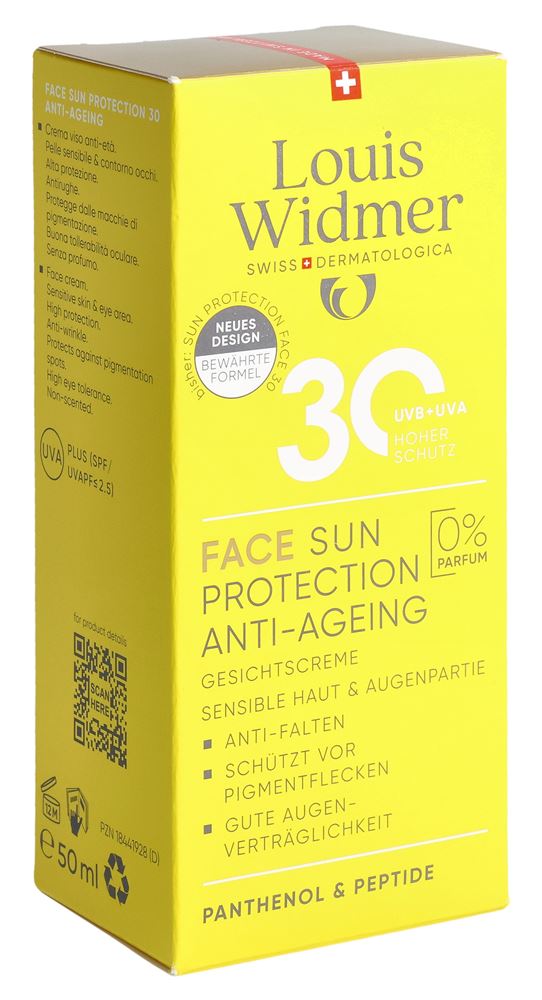 LOUIS WIDMER SUN PROT. FACE SS PAR SPF30