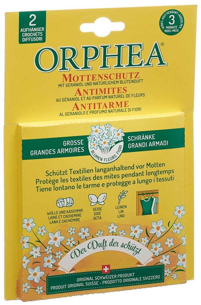 ORPHEA ANTIMITES FLEURS 2 CROCHETS