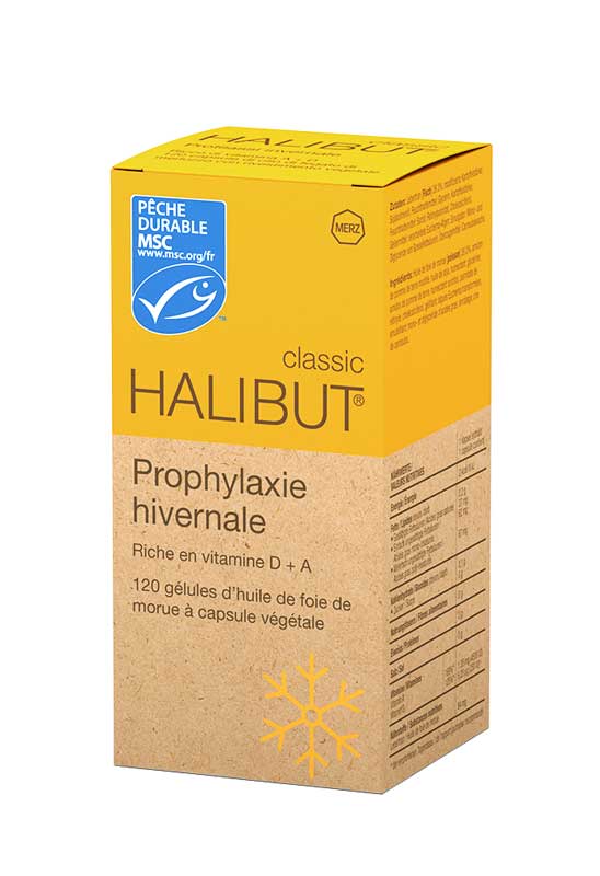 Halibut Clssc 120 capsl di olio di fegato merluzzo