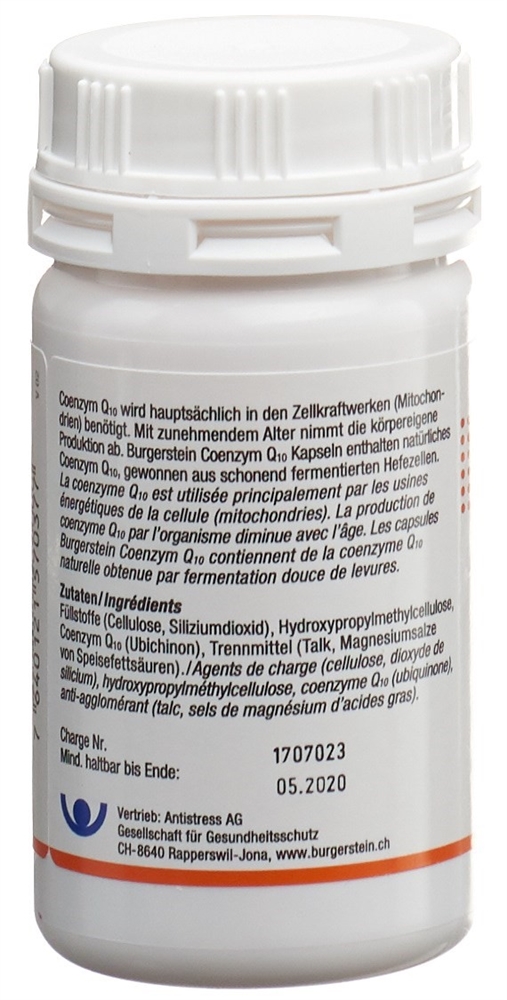 Burgerstein coenzym q10 180 capsules