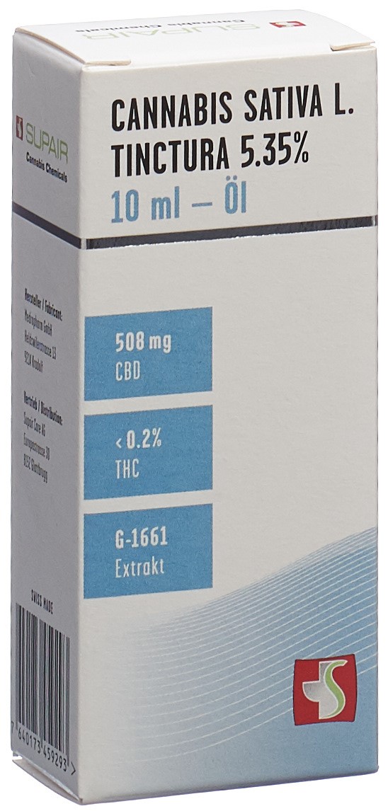 Supair cbd 5.35% huile m-1661 10ml