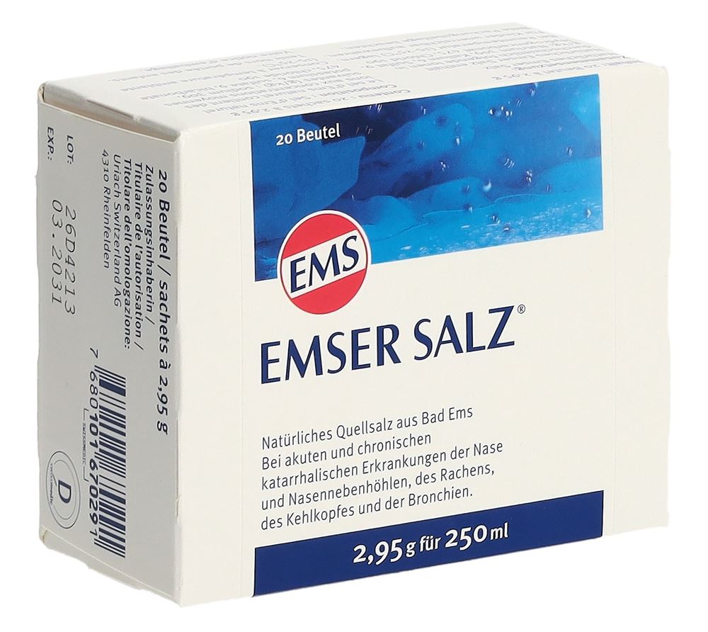 EMSER SALZ 20 SACHETS DE 2.95G