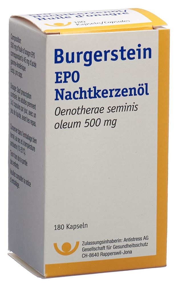 Burgerstein EPO Nachtkerze 100 Kapseln