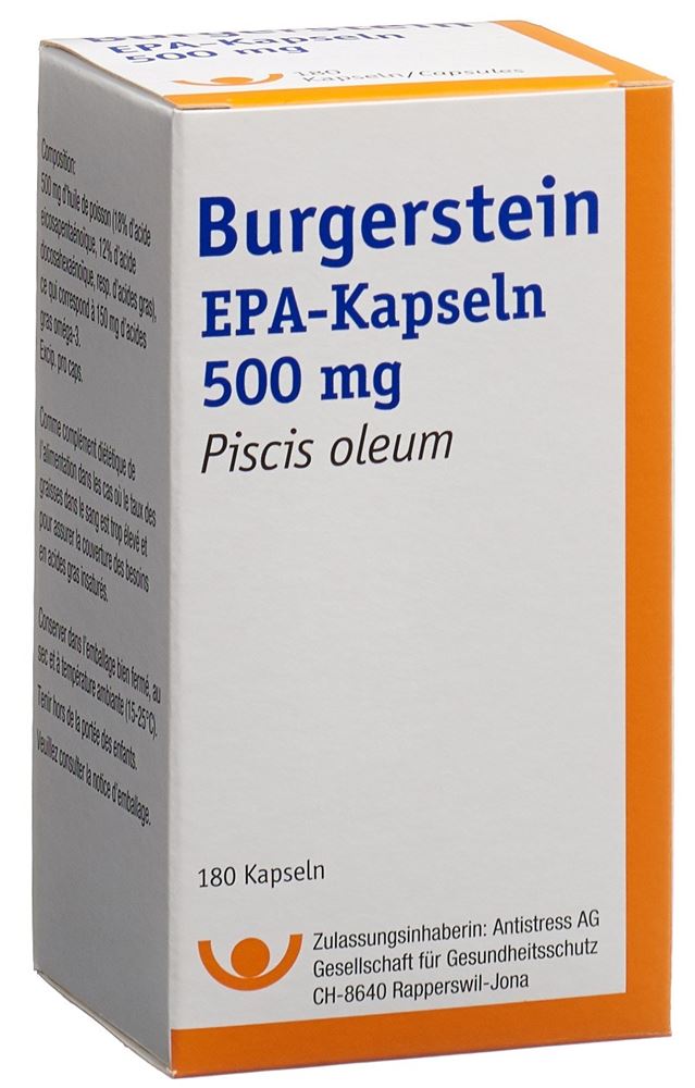 Burgerstein capsule EPA 500 mg 180 capsule