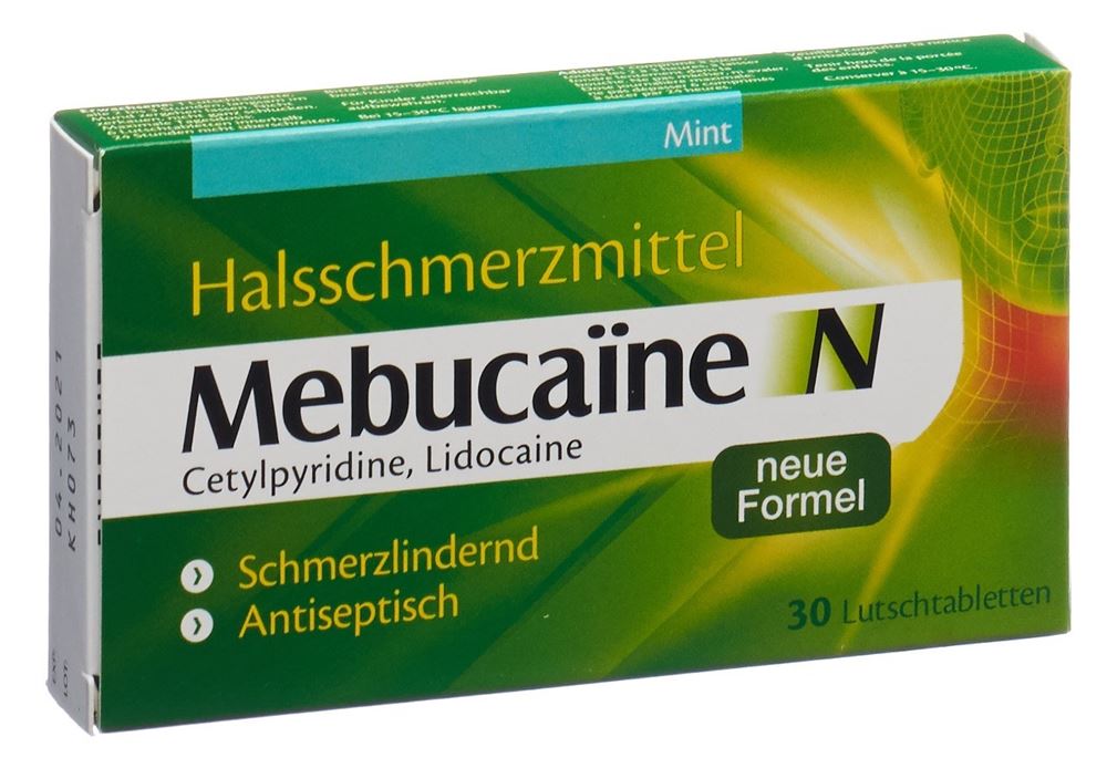 MEBUCAÏNE N MINT 30 COMPRIMÉS À SUCER