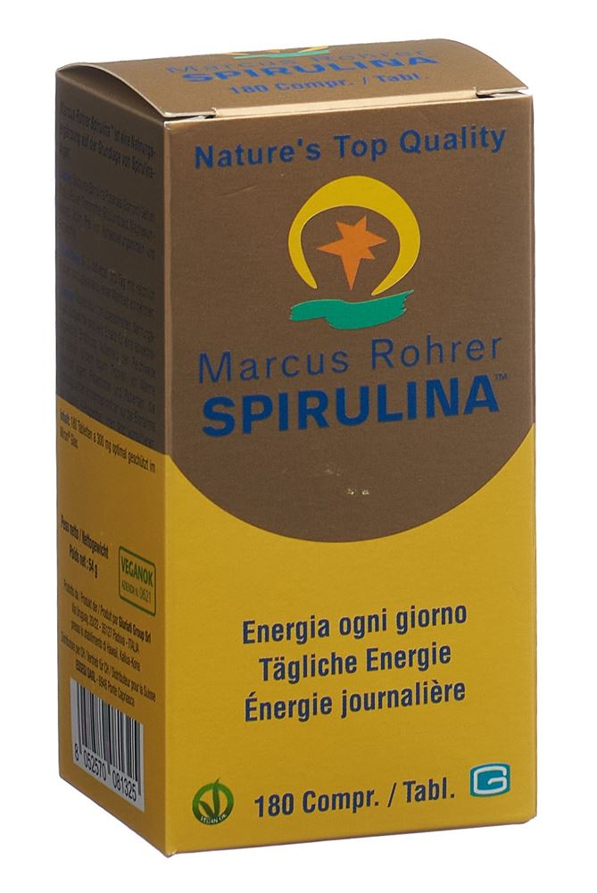 Marcus rohrer spirulina 180 comprimés
