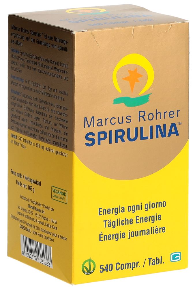 Spirulina Marcus Rohrer 540 compresse