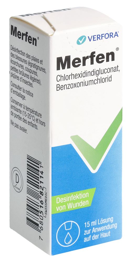 Merfen solution aqueuse 15ml