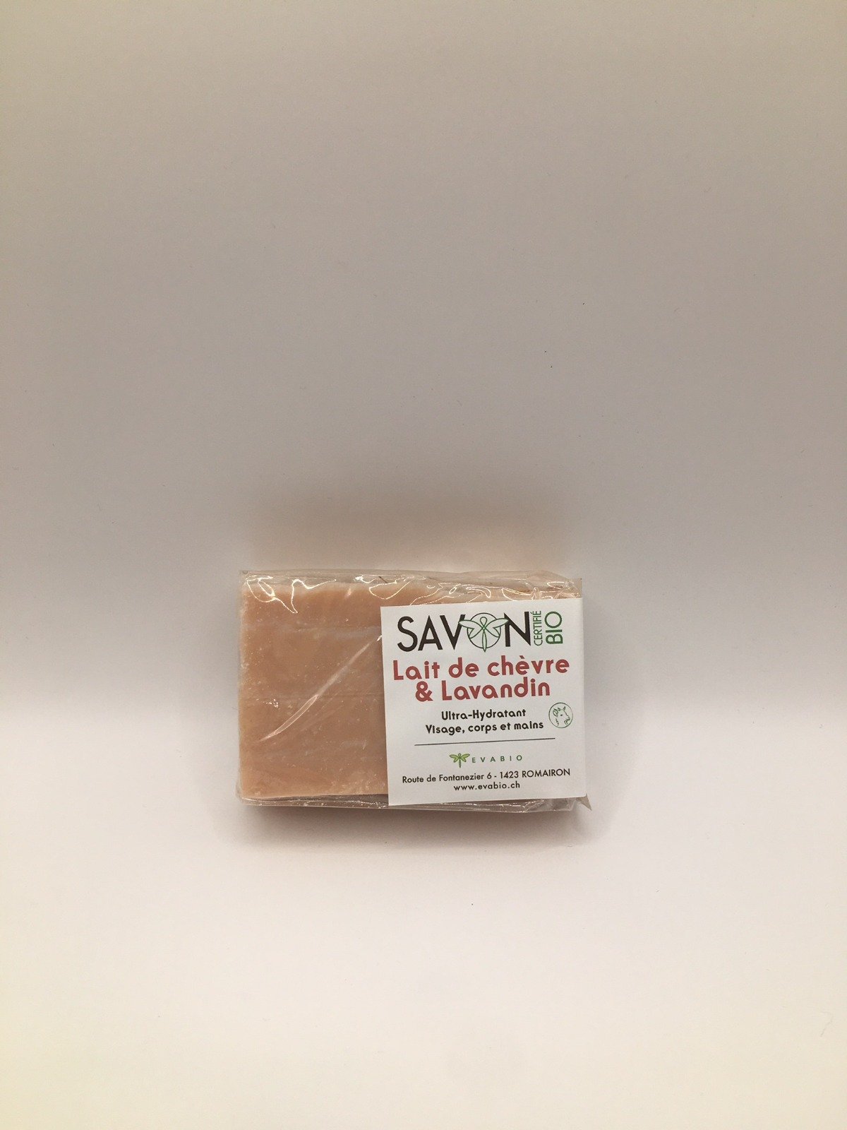 Evabio savon lait chèvre lavandin