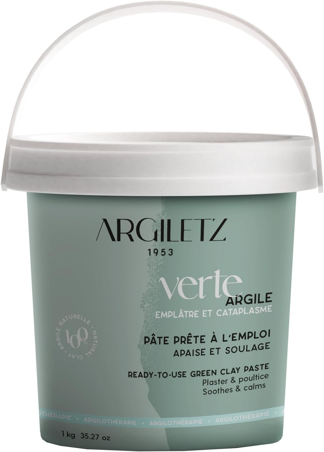 ARGILETZ PÂTE ARGILE VERTE 1 KG