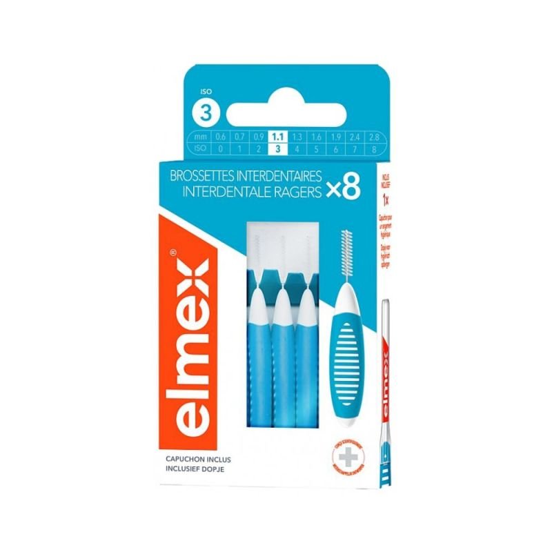 ELMEX brossette interdentaire 0.6mm bleu 8 pce