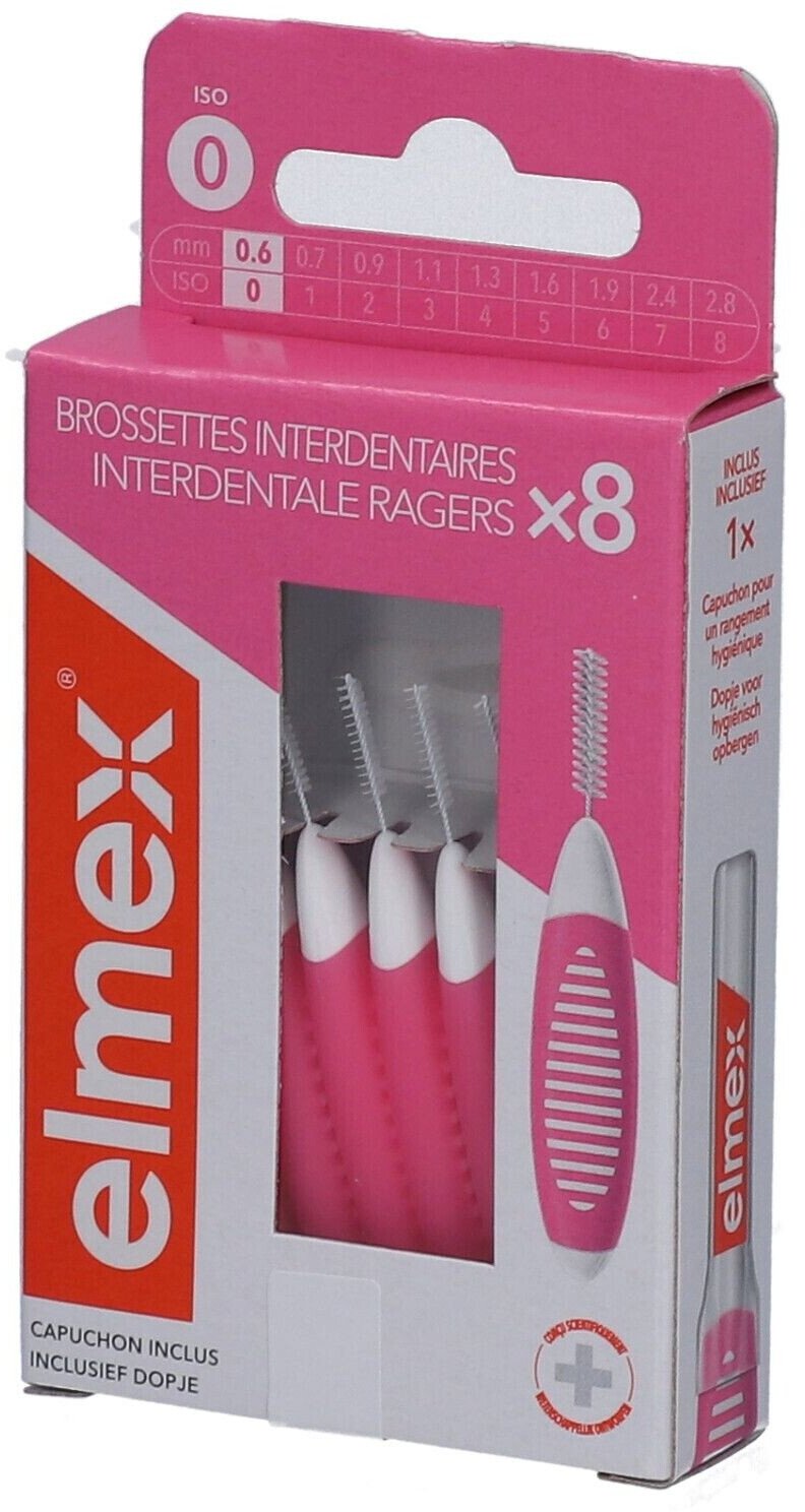 ELMEX brossette interdentaire 0.4mm rose 8 pce