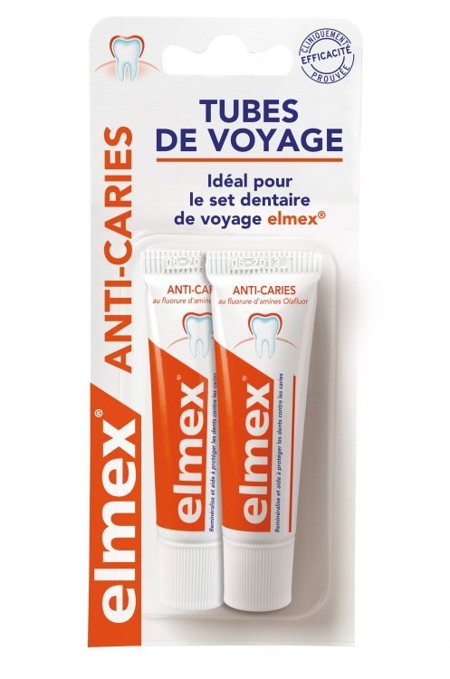 ELMEX TRAVEL SET TUBES DENTIFRICE 12 ML