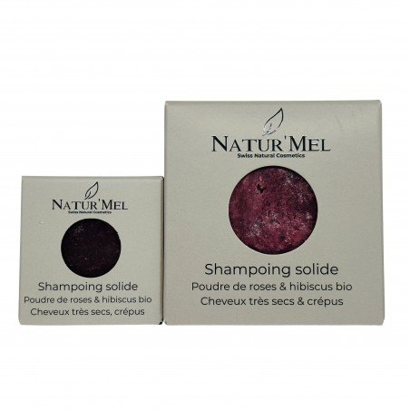 Shampoing solide rose hibiscus sans sulfate 90g